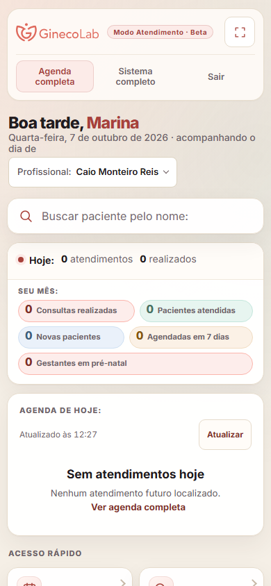 Modo Atendimento no celular